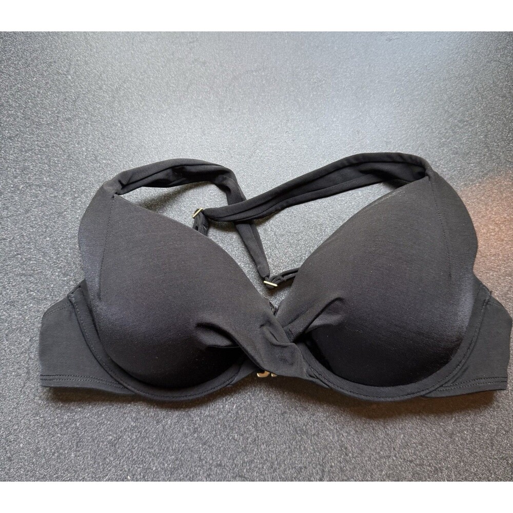 Athleta Aqualuxe Twist 32B/C XS Bikini Top Only 778708 Underwire Beach Swim
